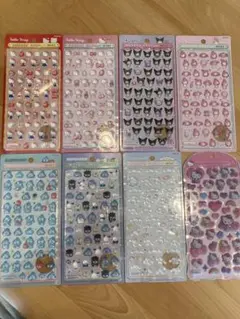 サンリオ　ボンボンドロップ　シール　ミニ7枚 正規品 キティコットンパフィ１枚