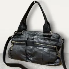 y2k grunge 2way shoulder bag leatherのサムネイル