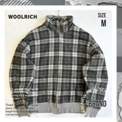90s Woolrich ウールリッチ チェック ジップアップ　ベターセーターのサムネイル