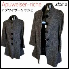 アプワイザーリッシェ　アウターコート2 秋冬ジャケットモノトーンジャケットM