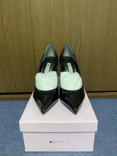 リ*コ様 ♡ほぼ未使用♡【DIANA】パンプス エナメル ブラック