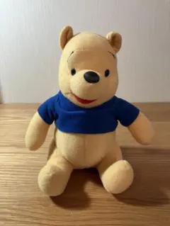 くまのプーさん ぬいぐるみ 青いシャツ付き