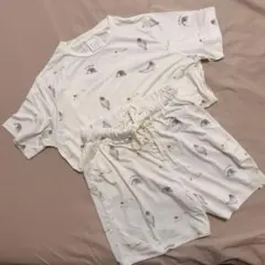 ジェラートピケ【接触冷感】ラッコさん柄 Tシャツ&ショートパンツ