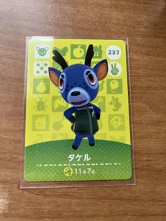 【匿名配送】 タケル あつ森 どうぶつの森 amiiboカード アミーボ