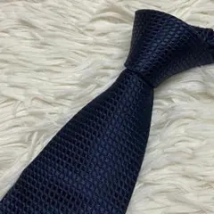 未使用に近い】TOM FORD ネイビー ネクタイ シルク ワッフル - メルカリ
