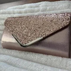 ローズゴールド クラッチバッグ ショルダーバッグ2ウェイ　2way結婚式