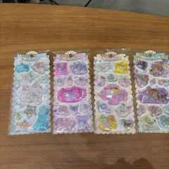 【正規品】キラキラウォーターインシール　4パックセット　サンリオ