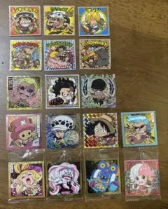 ワンピースマン＆大海賊シールウエハース17枚まとめ売りセット