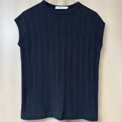 AMERICAN HOLIC ノースリーブ リブニット ブラック Mのサムネイル