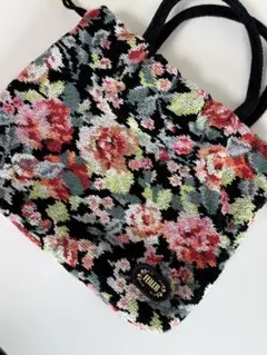 FEILER フラワー柄 ハンドバッグ 巾着 ポーチ美品
