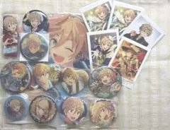 あんスタ 真白友也 グッズ 缶バッジ ハート うちわ ぱしゃっつ 中国 セット
