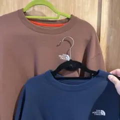 THE NORTH FACE ブラウン 、紺 トレーナー2枚セット