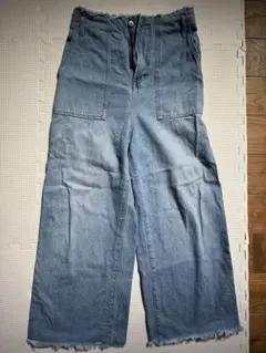 w closet ブーツカットデニム ライトブルー