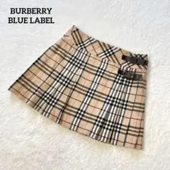 バーバリーブルーレーベル ノバチェックラップスカート ミニ