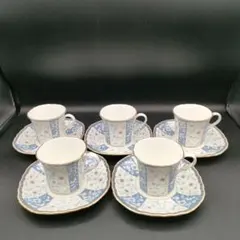 NARUMI ボーンチャイナ　 カップ・ソーサー 5客セット