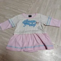 ANAP way ベビー ワンピース チュニック 80 ピンク 長袖