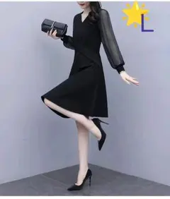 新品 ワンピース 卒業式 入学式 フォーマル シースルー 清楚 シンプル