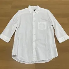 COMME CA ISM 七分袖シャツ ホワイト Mサイズのサムネイル
