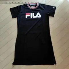 新品　FILA 半袖ワンピース ブラック　Lサイズのサムネイル