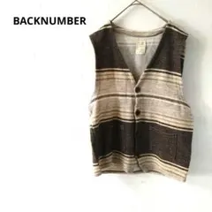 バックナンバー　ストライプ ベスト　カジュアル　 X L