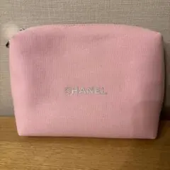 新品未使用　CHANEL ノベルティ ポーチ ピンク キャンバス製