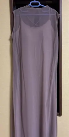 Royal party ノースリーブ シアーワンピース F