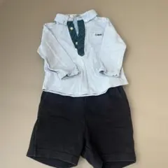 ファミリア　 familiar 90 長袖ポロシャツ　半ズボン100 セット