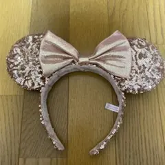 ミッキーマウス耳型カチューシャ ローズゴールド