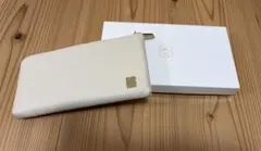 EfffyL字ファスナー長財布アイボリー×オレンジのサムネイル