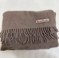 【Acne Studios】 グレー マフラー フリンジ付き 中古・古着通販】Acne studios (アクネ ストゥディオス) マフラー
