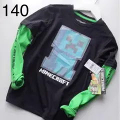 【No.500】Minecraft マインクラフト　クリーパー 長袖　140
