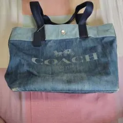 COACH デニム トートバッグのサムネイル