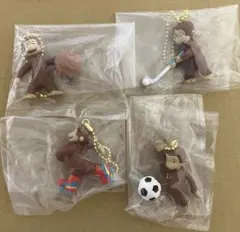 新品⭐︎おさるのジョージ ガチャガチャ スポーツしようよ 4種セット