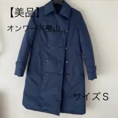 オンワード樫山　iCB ロングコート　ネイビー　レディース