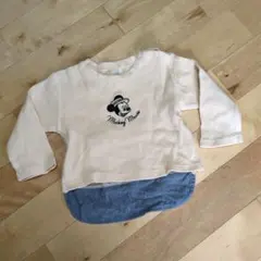 ミッキーマウス 刺繍 トップス 95cm