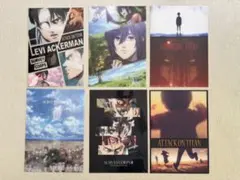 【中古】進撃の巨人　一番くじ　地ならし　ポスター　6種セット