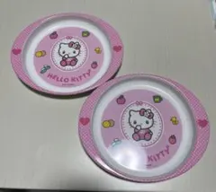 USJ ハローキティ　メラミン樹脂　お皿２枚セット