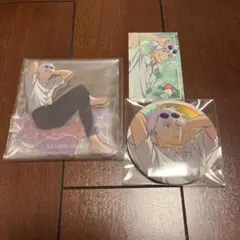 呪術廻戦 SEGAラッキーくじ 五条悟 アクリルスタンド 缶バッジ 特典セット