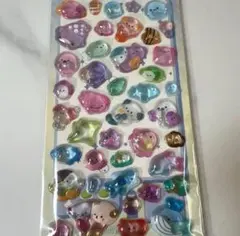 水族館 海の生き物 ボンボンドロップ ぷかぷか シール 立体 うるちゅる