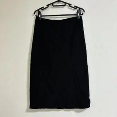 【美品・安値】GU ブラック　レース　タイトスカート