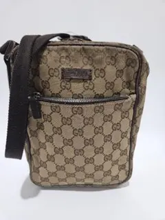GUCCI GGパターン ショルダーバッグ キャンバス