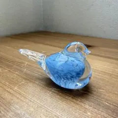 b2 ガラス作家 安達知江さん 置物 鳥 トリ バード オブジェ - メルカリ