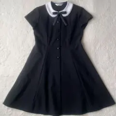 ショパン フォーマル ワンピース 白襟 リボン 150