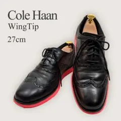 COLE HAAN ゼログランド ウィングチップ 27cm 黒 GRAND.OS