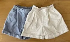 コーデュロイ ショートパンツ2点セット 130cm