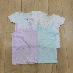 まとめ売り　タンクトップ　キャミソール4枚セット 110cm