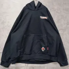 アパレルソリューションズ 黒 企業ロゴ パーカー 4XL ビッグサイズ【5872