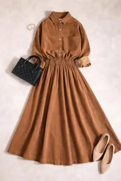 URBAN RESEARCH DOORS コーデュロイシャツ ワンピース