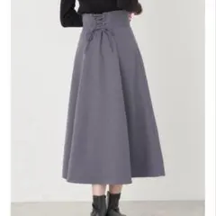 最終お値下げ✨️ アースミュージックアンドエコロジー サックスブルー スカートM