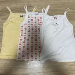 プチバトー　キャミソール3枚セッ2ans 86cm